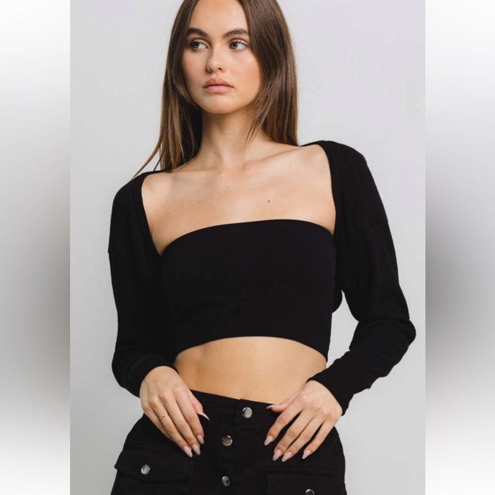 Boho Chic Black Shrug
